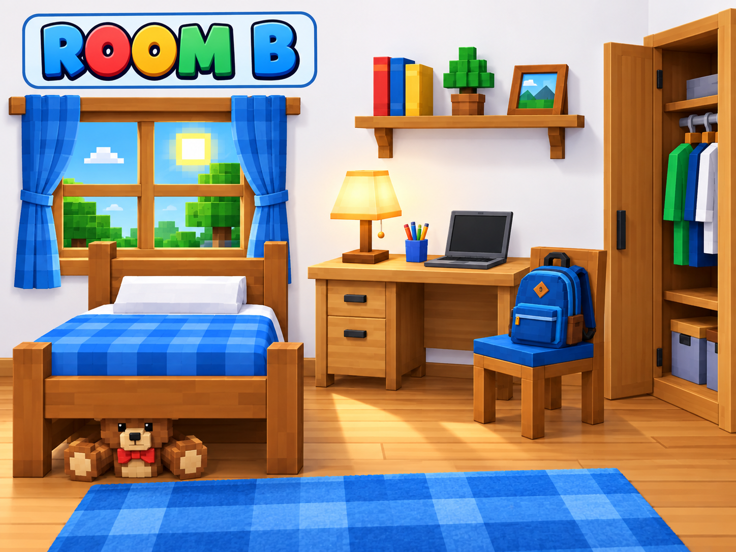 Room B for comparison