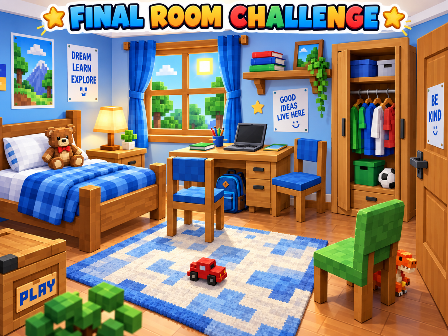 Busy bedroom for the final There is There are and positions challenge