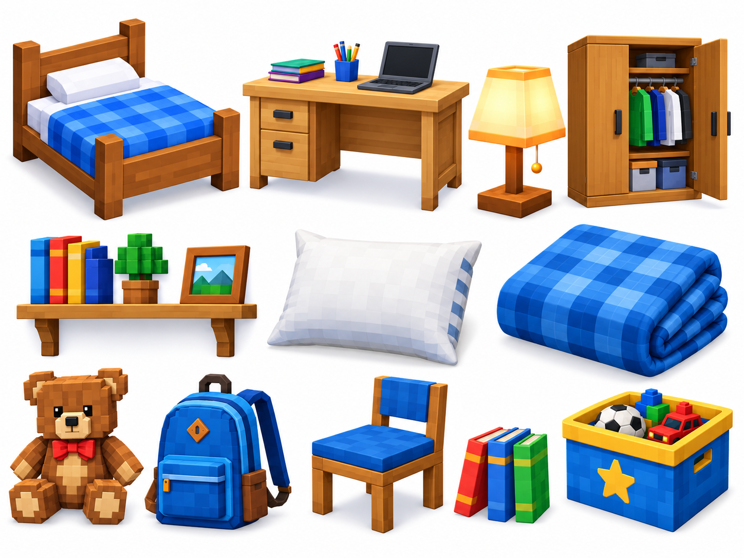 Bedroom object collection for inspiration